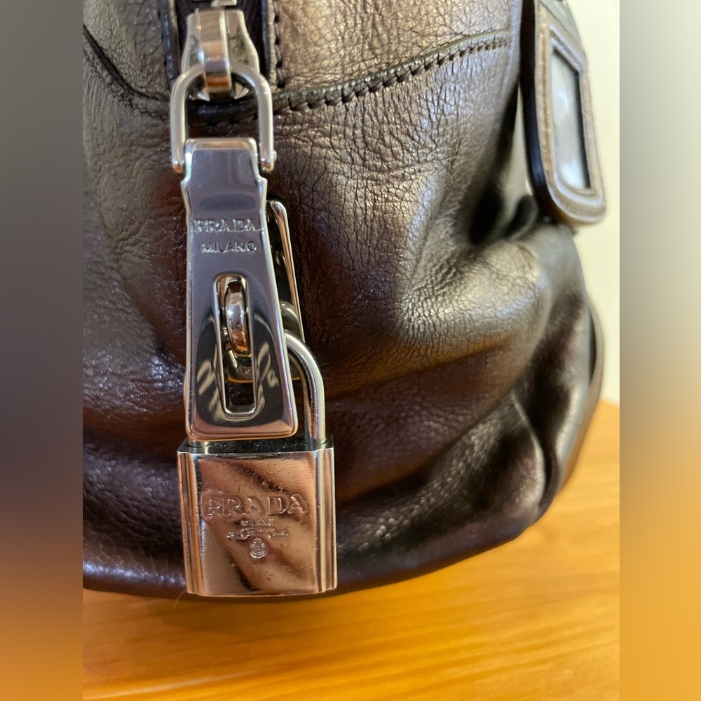 Prada Brown Leather Handbag - Picture 6 of 16